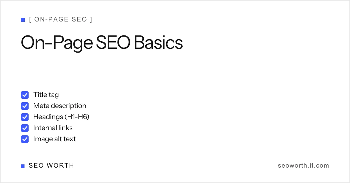 On-Page SEO Basics: A Beginner's Guide
