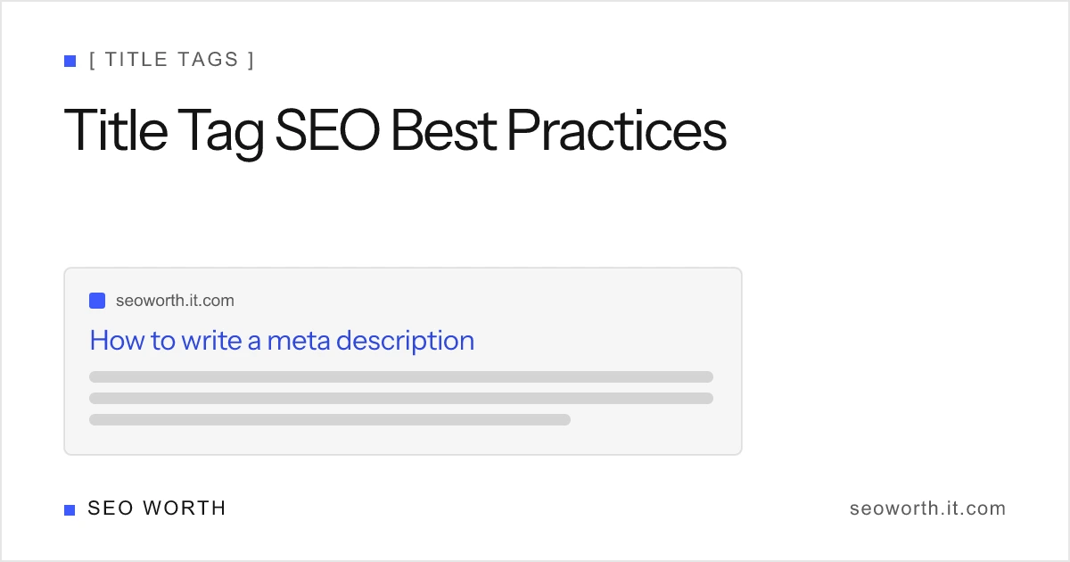 Title Tag SEO: Best Practices, Length & Examples